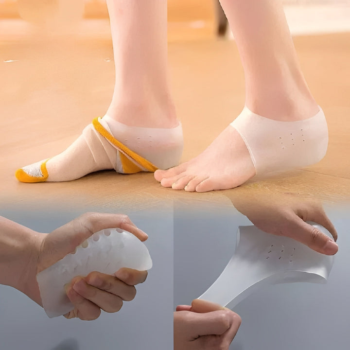 Height Increasing Heel Inserts with Elastic Foam and Arch Cradle for All Shoes