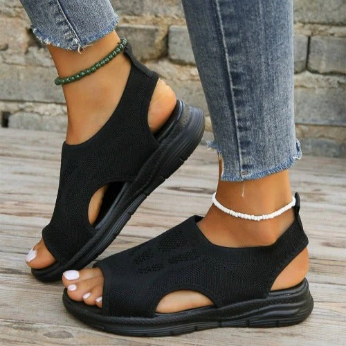 Padded Mesh Sandals for Women with Contouring Foam