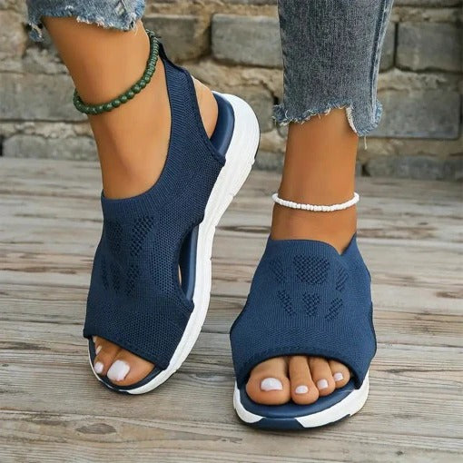 Padded Mesh Sandals for Women with Contouring Foam