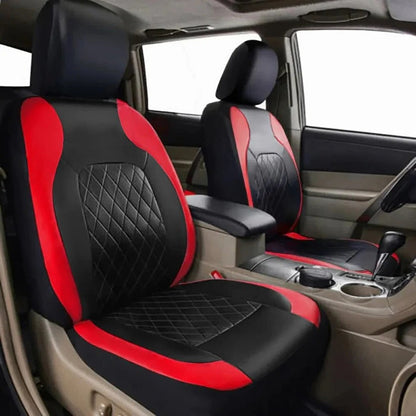 5 Seat Car Seat Covers with PU Material, 5mm Sponge Padding, and UV Protection