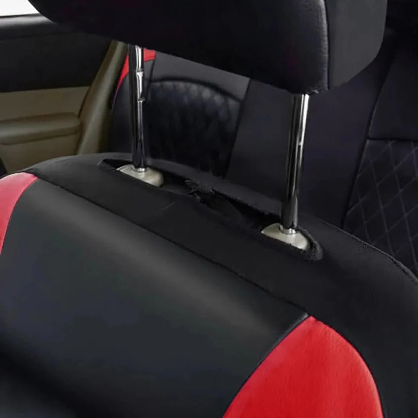 5 Seat Car Seat Covers with PU Material, 5mm Sponge Padding, and UV Protection