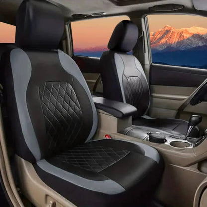 5 Seat Car Seat Covers with PU Material, 5mm Sponge Padding, and UV Protection