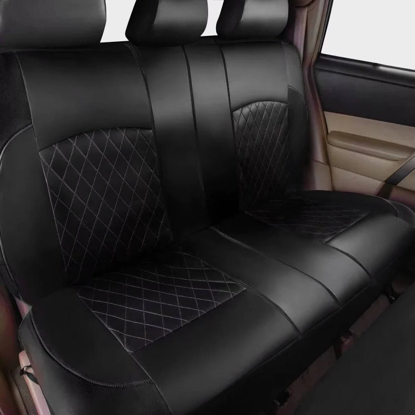 5 Seat Car Seat Covers with PU Material, 5mm Sponge Padding, and UV Protection