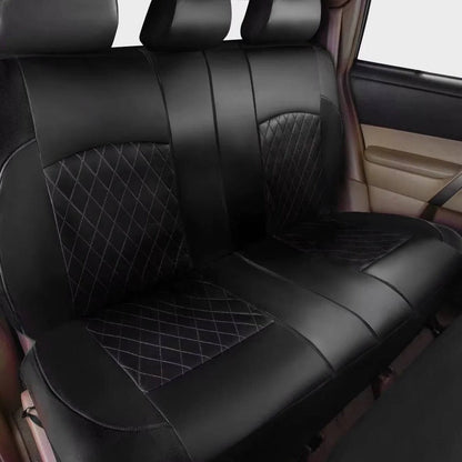 5 Seat Car Seat Covers with PU Material, 5mm Sponge Padding, and UV Protection