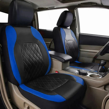 5 Seat Car Seat Covers with PU Material, 5mm Sponge Padding, and UV Protection