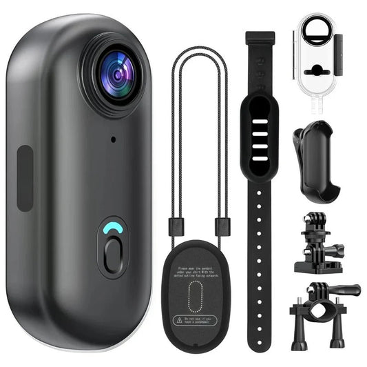 4K Action Camera with Wide Angle Lens and 128GB Storage, Mountable Design