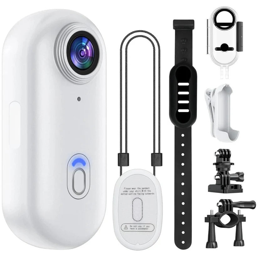 4K Action Camera with Wide Angle Lens and 128GB Storage, Mountable Design