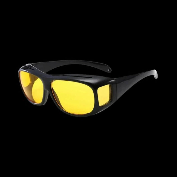 Night Driving Glasses with Polarized Orange Lens and Extended Side Coverage