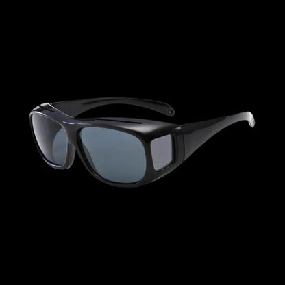 Night Driving Glasses with Polarized Orange Lens and Extended Side Coverage