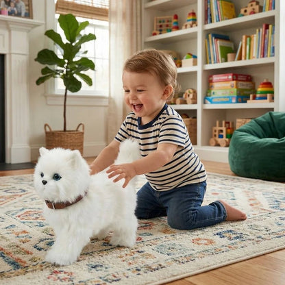 Interactive Robot Kitten with Walking Motion and Sound Sensors for Kids Ages 3+