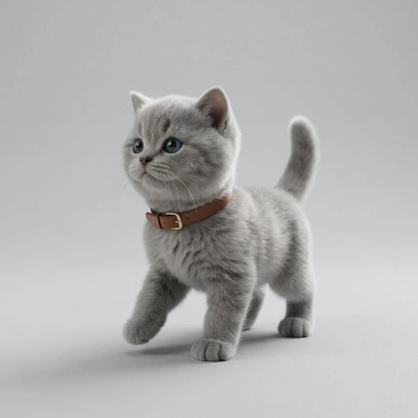 Interactive Robot Kitten with Walking Motion and Sound Sensors for Kids Ages 3+