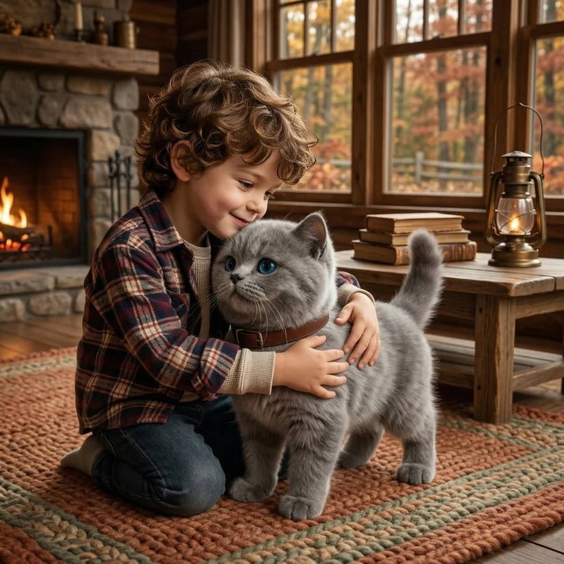Interactive Robot Kitten with Walking Motion and Sound Sensors for Kids Ages 3+