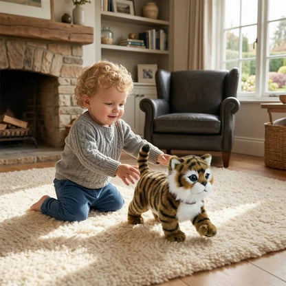 Interactive Robot Kitten with Walking Motion and Sound Sensors for Kids Ages 3+