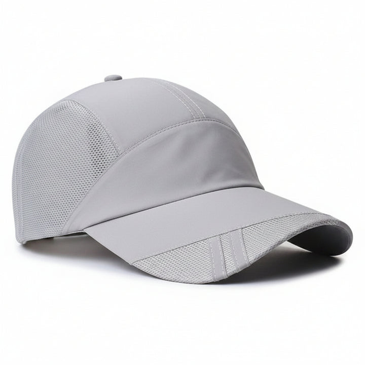 Air-Permeable Mesh Running Cap with Moisture-Wicking Fabric and Adjustable Strap