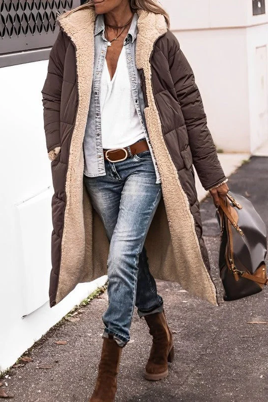 Long Coat For Women With Comfortable Insulated Lining And Hood