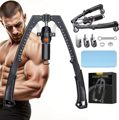 Hydraulic Power Twister with Dial Adjustable Resistance and Steel Frame