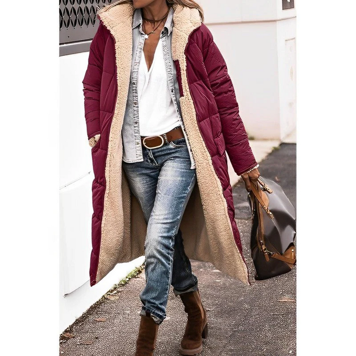 Long Coat For Women With Comfortable Insulated Lining And Hood