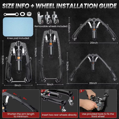 Hydraulic Power Twister with Dial Adjustable Resistance and Steel Frame
