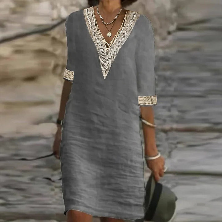 Linen Summer Dress For Women With Breathable Lightweight Fabric