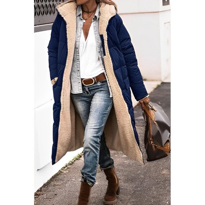 Long Coat For Women With Comfortable Insulated Lining And Hood