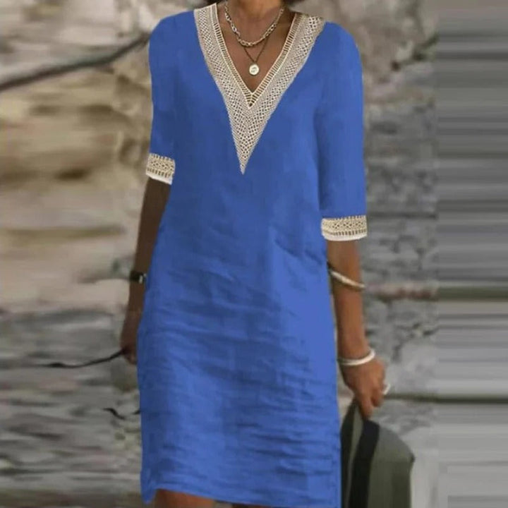 Linen Summer Dress For Women With Breathable Lightweight Fabric
