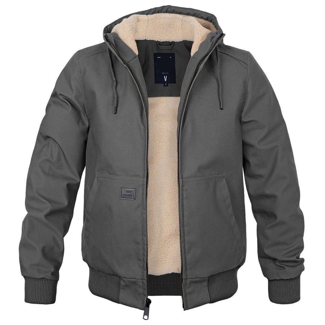 Winter Coat For Men With Insulated Quilted Lining And Hood