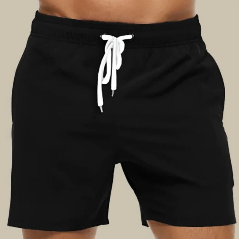 Above Knee Swim Shorts with Mesh Lining