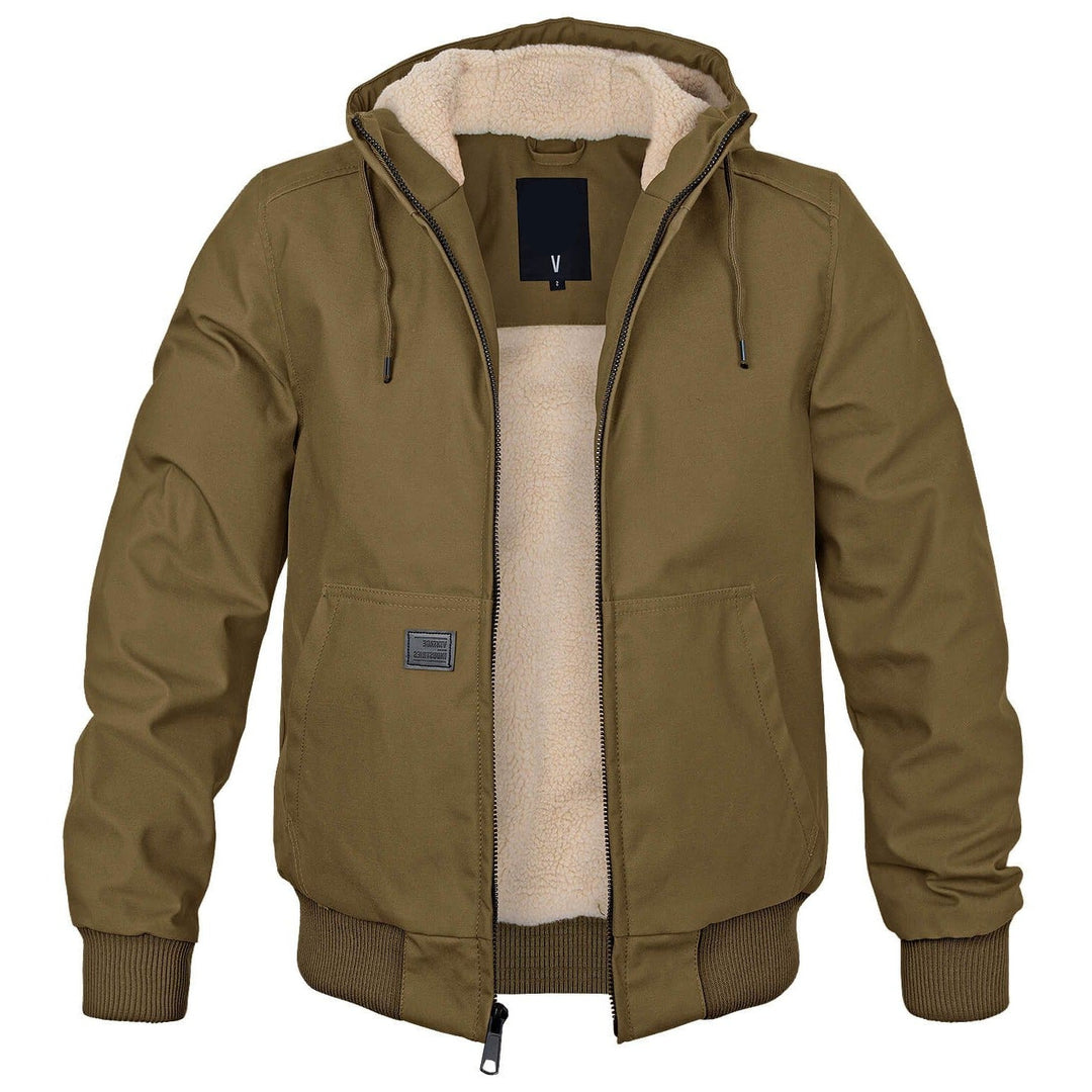 Winter Coat For Men With Insulated Quilted Lining And Hood