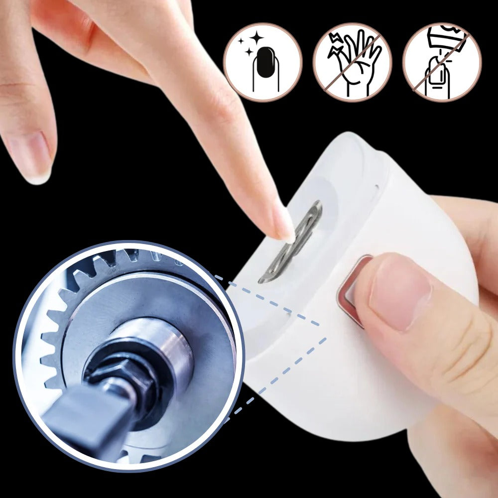 Electric Nail Grinder with Built-in Light and Dual Speed Settings