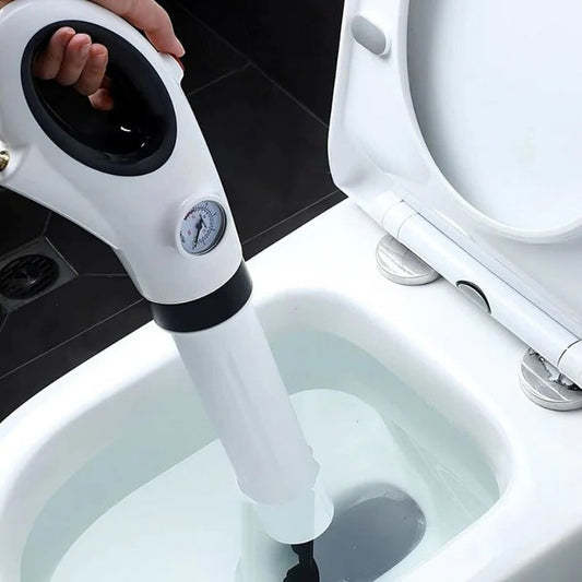Compressed Air Drain Unblocker with Pump Trigger System and Multiple Drain Compatibility