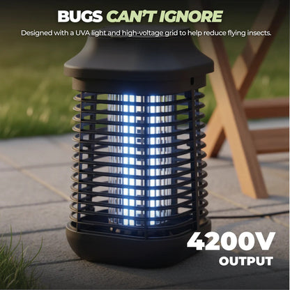 Mosquito and Flying Insect Zapper with 4200V Electric Grid and UV Attraction