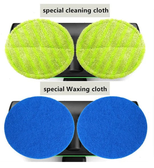 Spinning Floor Mop with Adjustable Handle and 180-Degree Pivot, 40-50 Min Runtime
