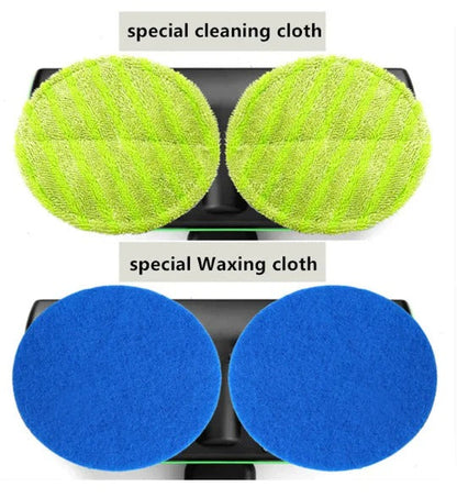 Spinning Floor Mop with Adjustable Handle and 180-Degree Pivot, 40-50 Min Runtime