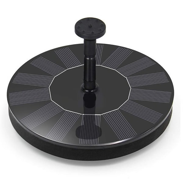 Floating Solar Fountain Pump with Four Interchangeable Nozzles for Birdbaths and Ponds