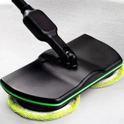 Spinning Floor Mop with Adjustable Handle and 180-Degree Pivot, 40-50 Min Runtime