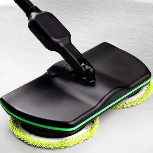 Spinning Floor Mop with Adjustable Handle and 180-Degree Pivot, 40-50 Min Runtime