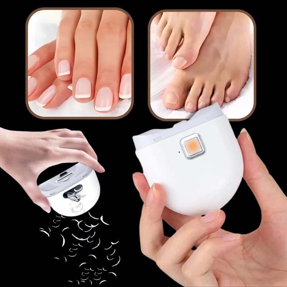 Electric Nail Grinder with Built-in Light and Dual Speed Settings