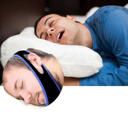 Adjustable Chin Strap with Full Head Coverage for Sleep Positioning