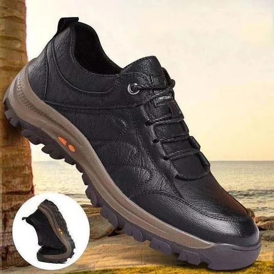 Men's Slip-On Shoes with Arch Support and Padded Interior, Hand-Stitched