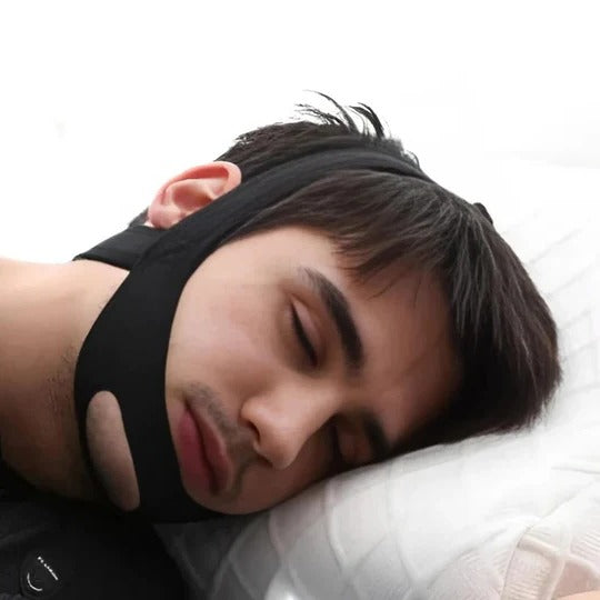 Adjustable Chin Strap with Full Head Coverage for Sleep Positioning