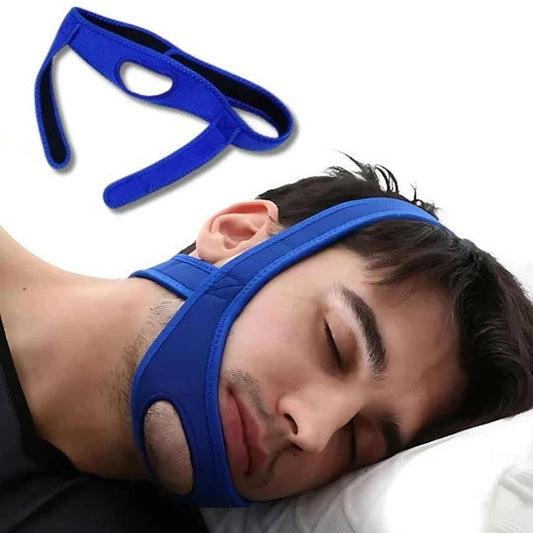 Adjustable Chin Strap with Full Head Coverage for Sleep Positioning