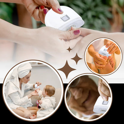 Electric Nail Grinder with Built-in Light and Dual Speed Settings