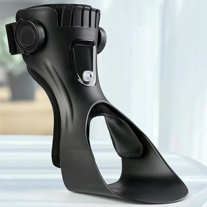 Ankle Brace with Adjustable Straps and Non Slip Base for Foot Drop Assistance