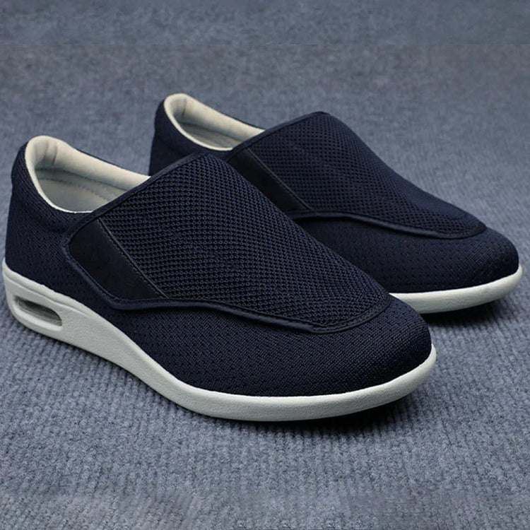 Broad-Fit Supportive Shoes with Adjustable Straps and Triple Padded Insoles for Women