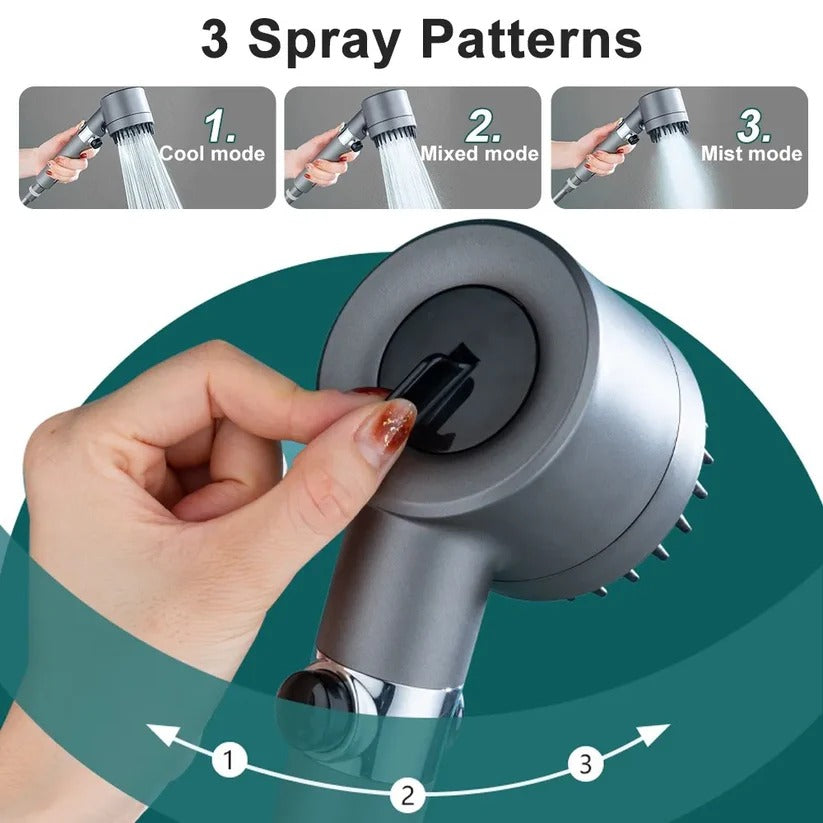 Water Saving Showerhead with High Pressure Spray and Nine Layer Filter