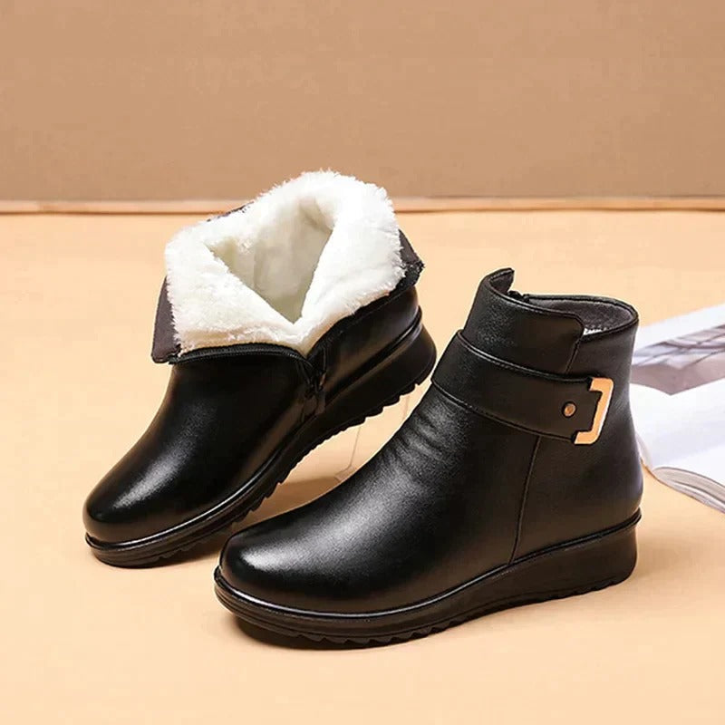 Ankle Support Boot with Lace-Up Closure and Gripping Sole