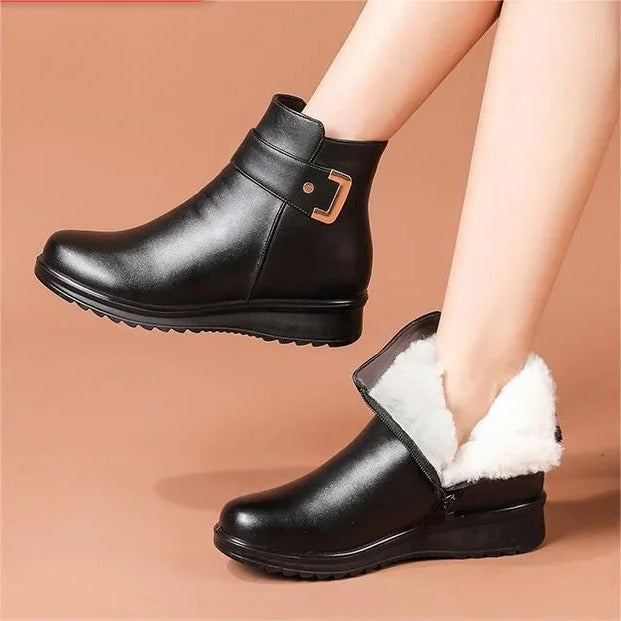 Ankle Support Boot with Lace-Up Closure and Gripping Sole