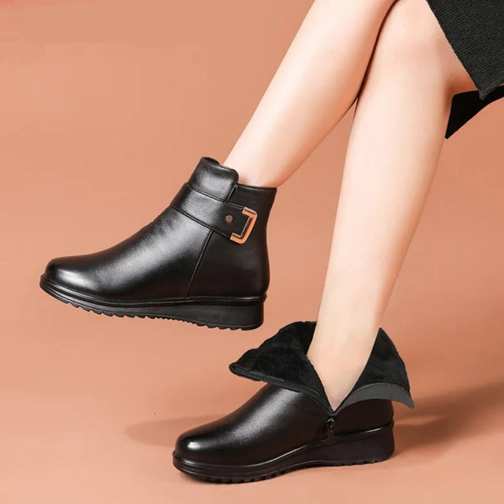 Ankle Support Boot with Lace-Up Closure and Gripping Sole