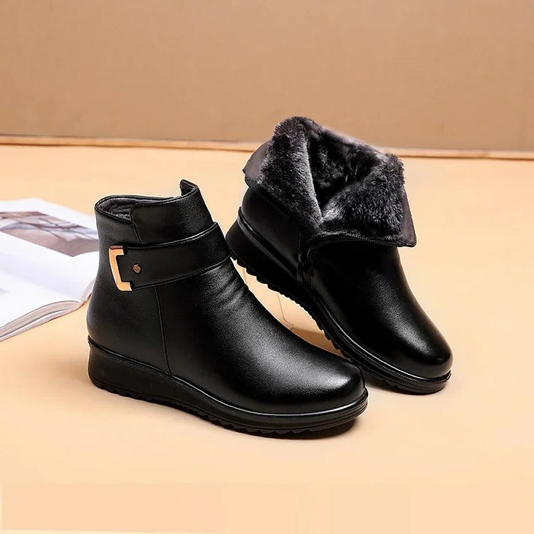 Ankle Support Boot with Lace-Up Closure and Gripping Sole