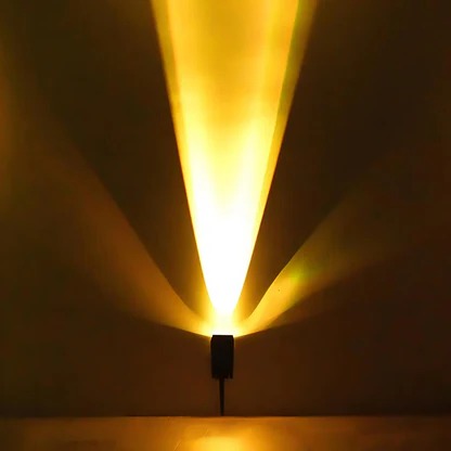 Outdoor Solar Spotlight with Adjustable Zoom Lens and RGB Color Modes, IP65 Rated